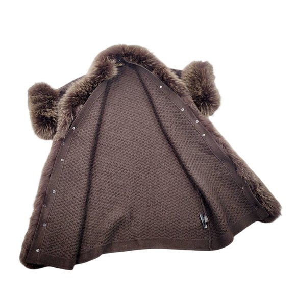 Loro Piana Baby Cashmere and Blue Frost Fox Fur Cardigan - Picture 7 of 9